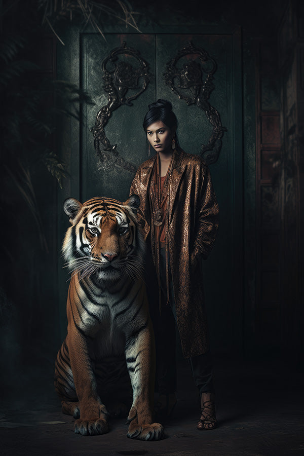 Woman with Tiger #2